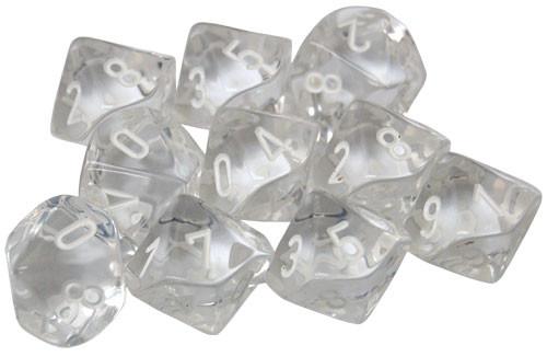 Chessex: Translucent D10 Dice Set