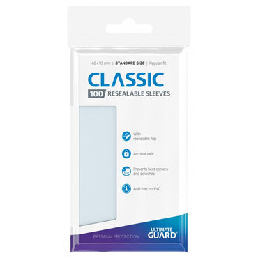 Classic Sleeves Resealable - Standard Size 100ct