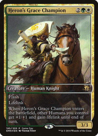 Heron's Grace Champion (Gameday) [Eldritch Moon Promos]