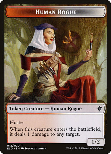 Human Rogue [Throne of Eldraine Tokens]