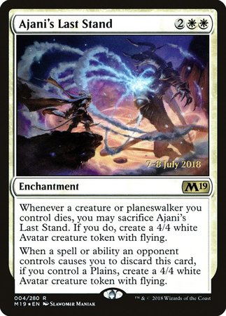 Ajani's Last Stand [Core Set 2019 Promos]