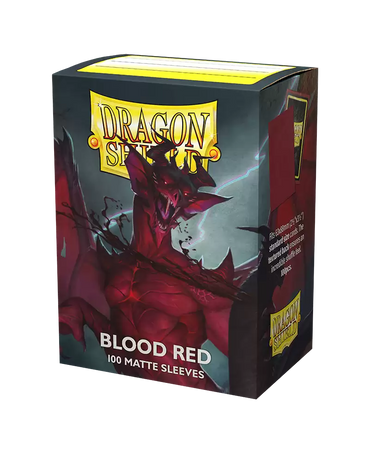 Dragon Shield Matte Sleeve - Blood Red 100ct