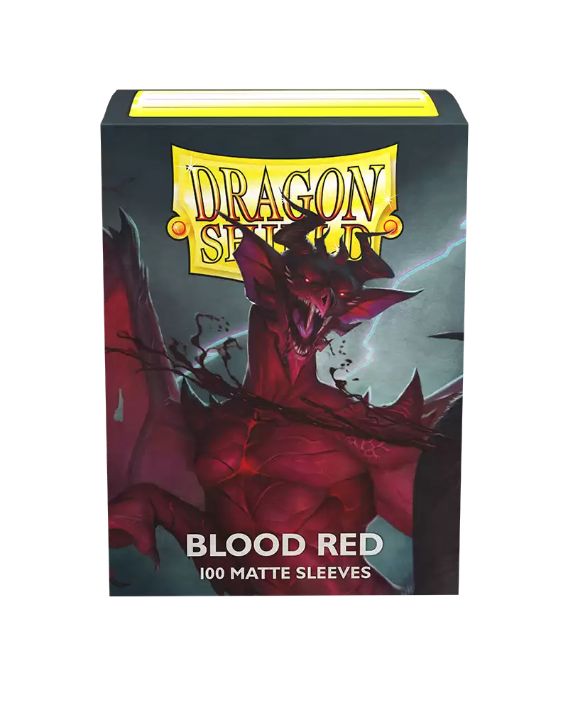 Dragon Shield Matte Sleeve - Blood Red 100ct