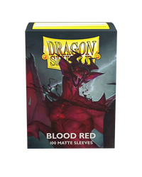 Dragon Shield Matte Sleeve - Blood Red 100ct