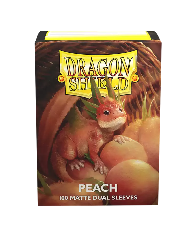 Dragon Shield Dual Matte Sleeve - Peach 100ct