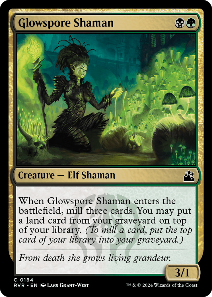 Glowspore Shaman [Ravnica Remastered]