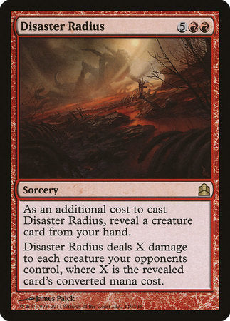 Disaster Radius [Commander 2011]