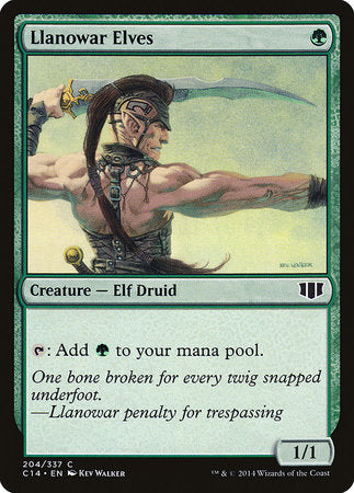 JAPANESE Llanowar Elves [Commander 2014]