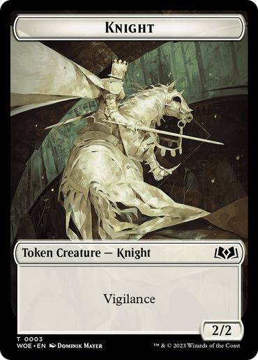 Knight Token [Wilds of Eldraine Tokens]