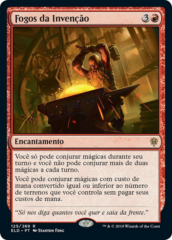 PORTUGUESE Fires of Invention [Throne of Eldraine]