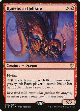 JAPANESE Runehorn Hellkite [Commander 2016]