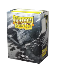 Dragon Shield Dual Matte Sleeve - Snow 100ct