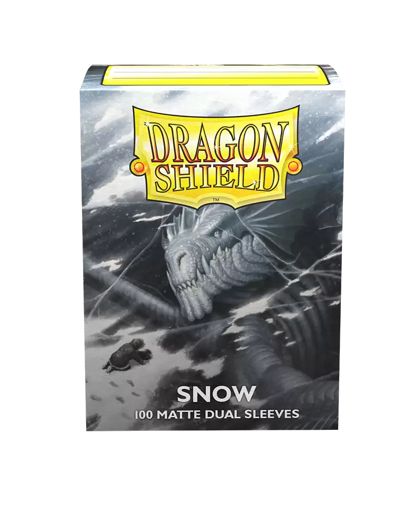 Dragon Shield Dual Matte Sleeve - Snow 100ct