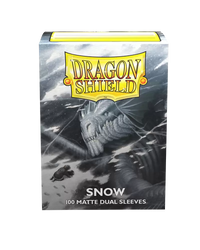 Dragon Shield Dual Matte Sleeve - Snow 100ct