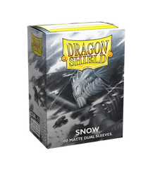Dragon Shield Dual Matte Sleeve - Snow 100ct