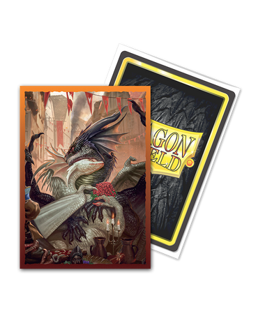 Dragon Shield Brushed Art Sleeve - ‘Valentine Dragons 2021’ 100ct